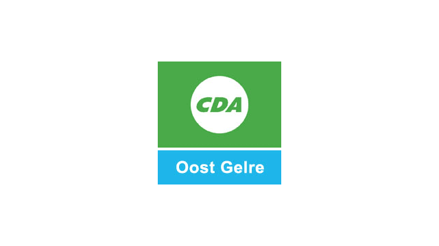Logo van de politieke partij Christen-Democratisch Appèl (CDA) afdeling Oost Gelre