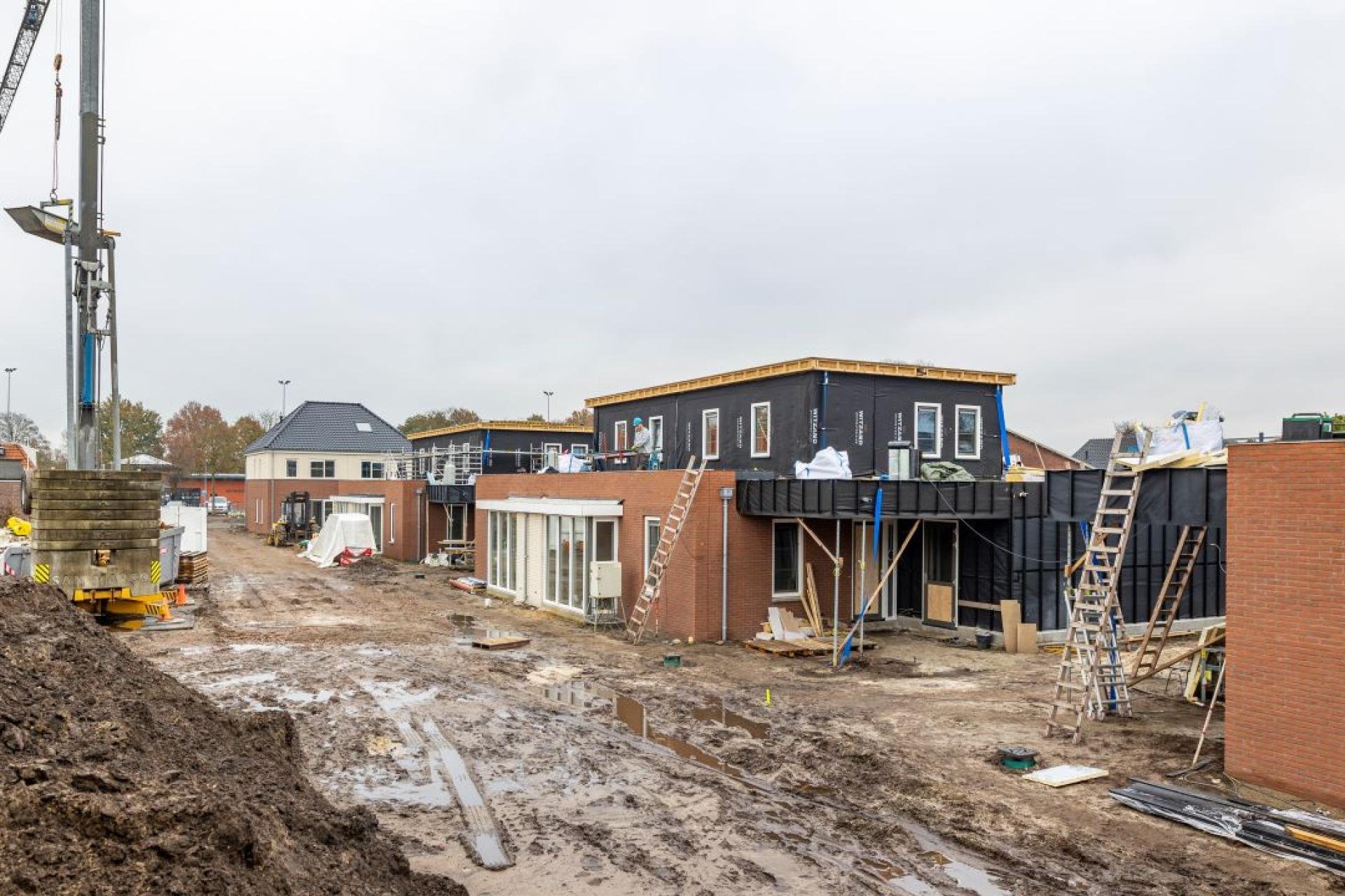 bouwterrein met nieuwbouw in Lichtenvoorde